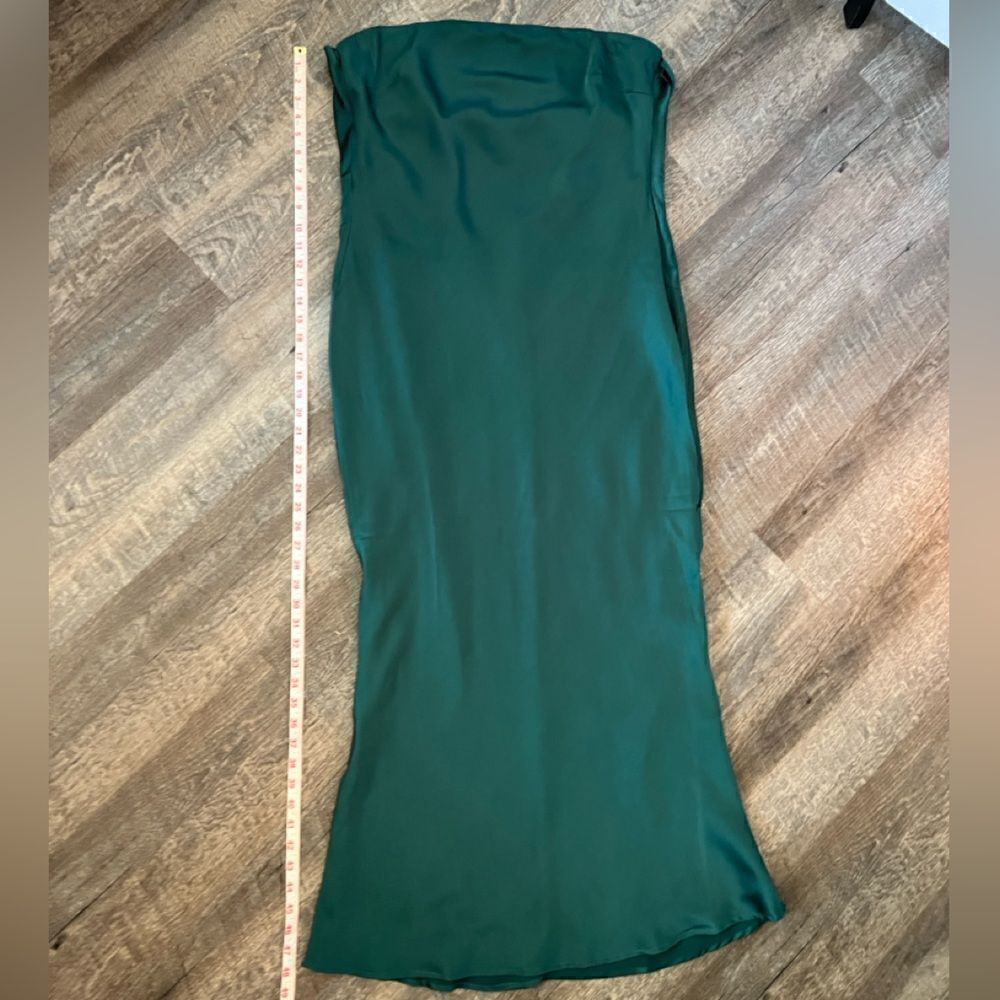 Sugarlips Plus Open Back Satin Maxi Dress- Size 1X - Picture 10 of 10